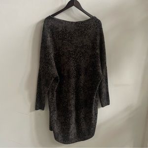 Grey and Black Leopard Theme Cardigan Size M/L